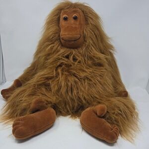 VTG Plush Creations Orangutan Monkey Ape Hairy Shaggy Stuffed Animal Toy 1988‎